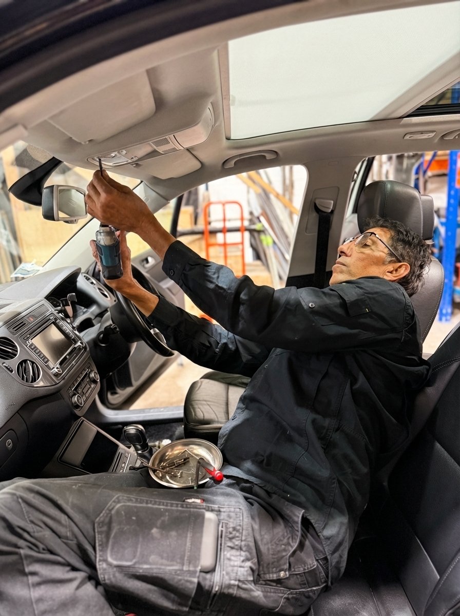 Sunroof work in progress